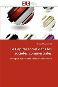 capital social dans les sociétés commerciales