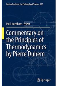 Commentary on the Principles of Thermodynamics by Pierre Duhem