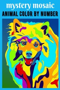 Mystery Mosaic Animal Color by number
