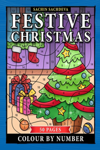 Festive Christmas Colour by Number
