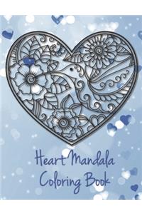 Heart Mandala Coloring Book