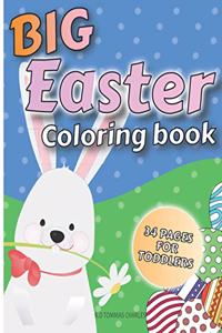 Big Easter Coloring Book For Toddlers
