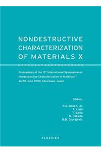 Nondestructive Characterization of Materials X