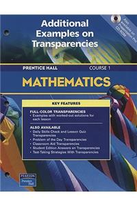 Mathematics Course 1: Additional Examples on Transparencies