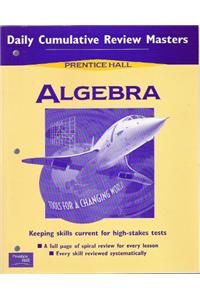 Algebra Daily Cumulative Review Blackline Masters 2001c