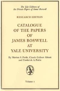 Catalogue of the Papers of James Boswell at Yale University