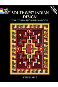 Southwest Indian Design Stained Glass Colouring Book