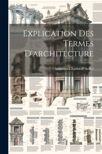 Explication Des Termes D'architecture