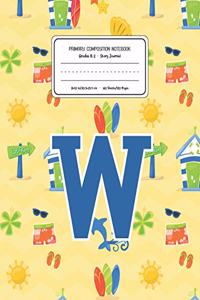 Primary Composition Notebook Grades K-2 Story Journal W