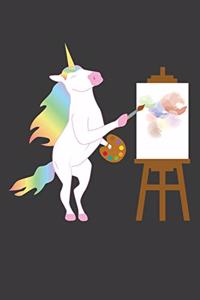 Einhorn malt Gemälde