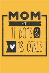 MOM of 11 BOYS & 18 GIRLS