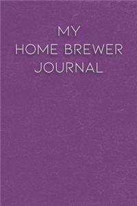 My Home Brewer Journal