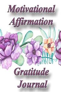 Motivational Affirmation Gratitude Journal