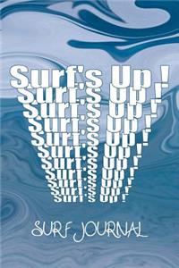 Surf's Up Repeat Text Surfer Journal