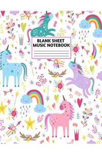 Blank Sheet Music Notebook