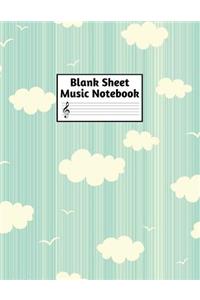 Blank Sheet Music Notebook
