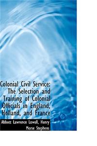 Colonial Civil Service