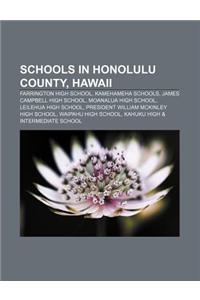 Schools in Honolulu County, Hawaii