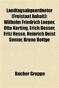 Landtagsabgeordneter (Freistaat Anhalt)