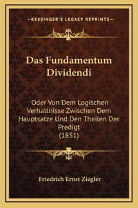 Das Fundamentum Dividendi