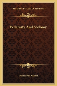 Pederasty And Sodomy
