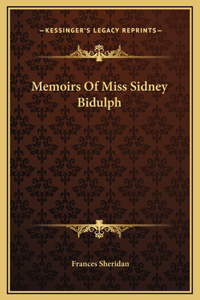 Memoirs Of Miss Sidney Bidulph