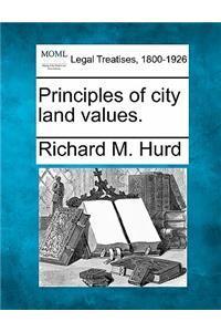 Principles of City Land Values.