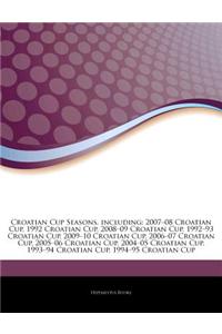 Croatian Cup Seasons, Including