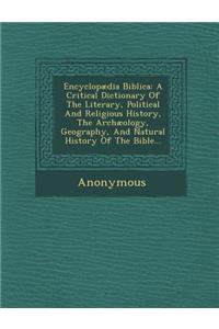 Encyclopædia Biblica