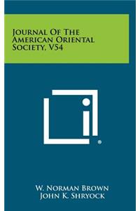 Journal of the American Oriental Society, V54