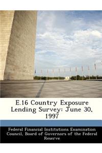 E.16 Country Exposure Lending Survey