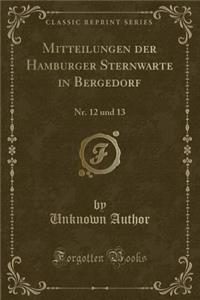 Mitteilungen Der Hamburger Sternwarte in Bergedorf
