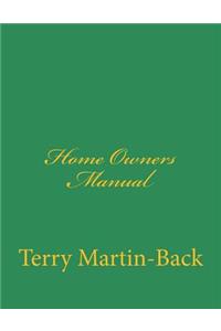 Home Owners Manual