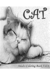 Cat: Adults Coloring Book Vol.6: An Adult Coloring Book of Cats in a Variety of Styles