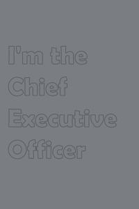 I'm the Chief Executive Officer