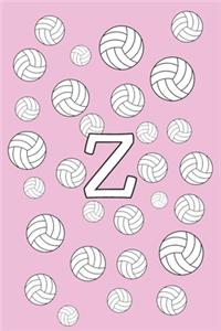 Z Volleyball Notebook