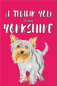 A Thank You To My Yorkshire