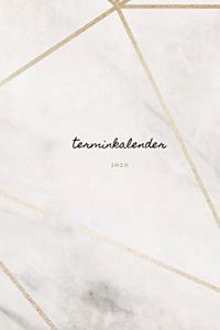 Terminplaner 2020 gold marmor