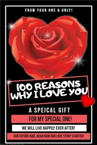 100 reasons why I love you blank book for lovers and couples