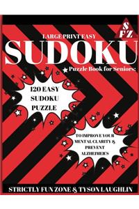 Large Print Easy Sudoku Puzzle Book for Seniors