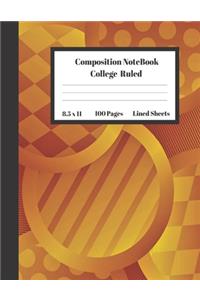 Composition Notebook College Ruled Lined Sheets