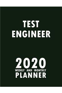 Test Engineer 2020 Weekly and Monthly Planner