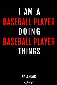 Calendar for Baseball Players / Baseball Player: Everlasting Calendar / Diary / Journal (365 Days / 3 Days per Page) for notes, journal writing, event planner, quotes & personal memories