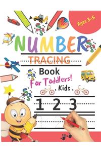 Number Tracing Book for Toddlers Ages 3-5