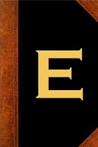 2020 Weekly Planner Monogram E Personalized Monogram E Vintage Style 134 Pages