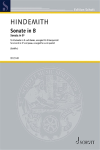 Sonate for Wind Quintet (from Clarinet and Piano) Score and Parts
