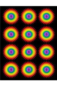 Multi Color Graphic Design Notebook Journal 150 Page College Ruled Pages 8.5 X 11
