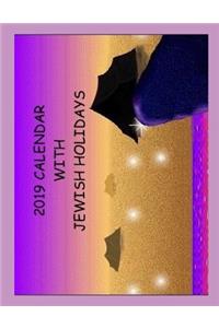 2019 Calendar with Jewish Holidays