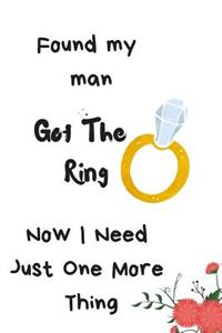 Found My Man Got the Ring Now I Need Just One More Thing