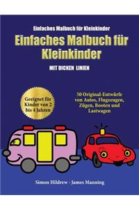 Einfaches Malbuch für Kleinkinder